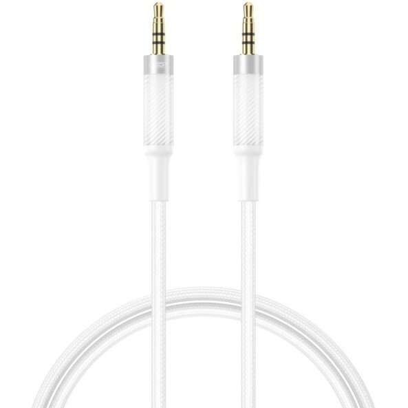 Cablu Audio 3.5mm - 3.5mm XO Design NB-R279C, 1m, Alb 