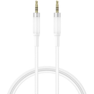 Cablu Audio 3.5mm - 3.5mm XO Design NB-R279C, 1m, Alb 