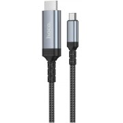 Cablu Audio si Video USB-C - HDMI HOCO UA43, 1.8m, Gri 