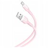 Cablu Date si Incarcare USB-A - microUSB XO Design NB212, 18W, 1m, Roz 
