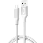 Cablu Date si Incarcare USB-A - USB-C XO Design NB265, 18W, 1m, Alb 