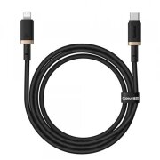 Cablu Date si Incarcare USB-C - Lightning Baseus Dura Series, 20W, 1m, Auriu Negru P10377800U01-03