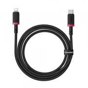 Cablu Date si Incarcare USB-C - Lightning Baseus Dura Series, 20W, 2m, Rosu Negru E0420802