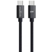 Cablu Date si Incarcare USB-C - USB-C MaXlife MXUC-12, 60W, 1m, Negru 