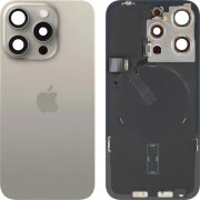 Capac Baterie Apple iPhone 15 Pro, Bej (Natural Titanium), Swap 