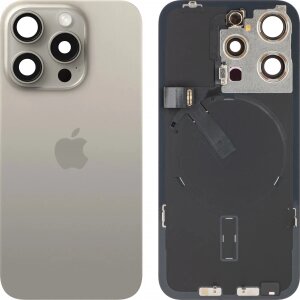 Capac Baterie Apple iPhone 15 Pro, Bej (Natural Titanium), Swap 