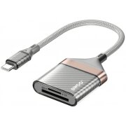 Cititor Card USB-C BWOO BZ64, SD - microSD, Gri 
