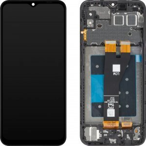 Display cu Touchscreen MP compatibil cu Samsung Galaxy A14 5G A146, cu Rama, Versiune Europa, Negru, Swap 