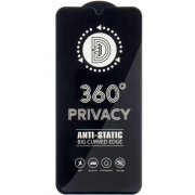 Folie de protectie Ecran Privacy OEM 360 pentru Apple iPhone 17 / 16 Pro, Sticla Securizata, Full Glue