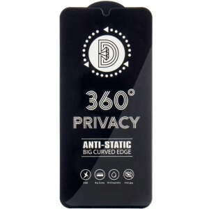 Folie de protectie Ecran Privacy OEM 360 pentru Apple iPhone 17 / 16 Pro, Sticla Securizata, Full Glue