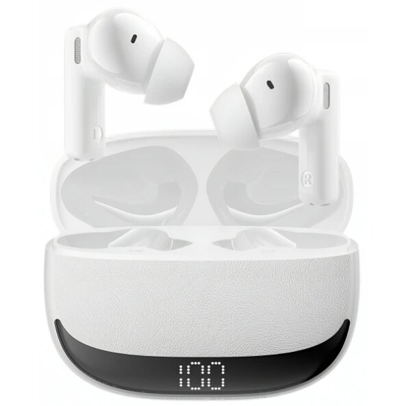 Handsfree Bluetooth BWOO BW40, TWS, ANC, Alb 