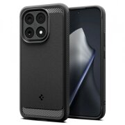 Husa pentru Xiaomi 15T, Spigen, Rugged Armor, Neagra Mata