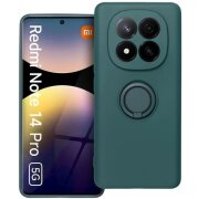 Husa pentru Xiaomi Redmi Note 14 Pro 5G, OEM, Silicone Ring, Verde 