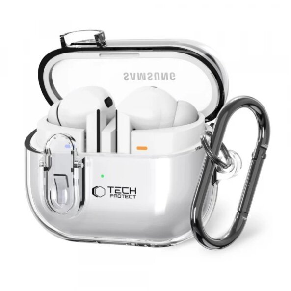 Husa Tech-Protect Flexair pentru Samsung Galaxy Buds3 FE / Buds3 Pro / Buds3, Transparenta 