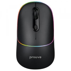 Mouse Wireless Proove Blink, RGB, 800DPI - 1600DPI, BT / Wi-Fi, Negru WMBL00002001