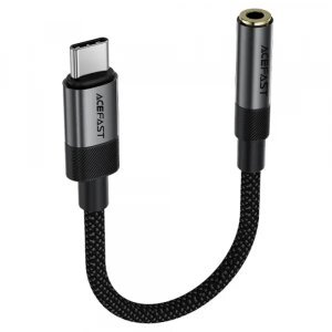 Adaptor Audio USB-C - 3.5mm Acefast J12, Negru