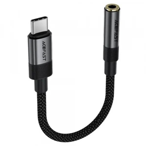 Adaptor Audio USB-C - 3.5mm Acefast J12, Negru