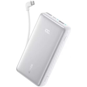 Baterie Externa Anker Zolo, 10000mAh, 22.5W, QC + PD, 1 x USB-A - 2 x USB-C, Alba A110DH21 