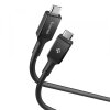 Cablu Date si Incarcare USB-C - USB-C Spigen EB24012CC, 240W, 1.2m, Negru