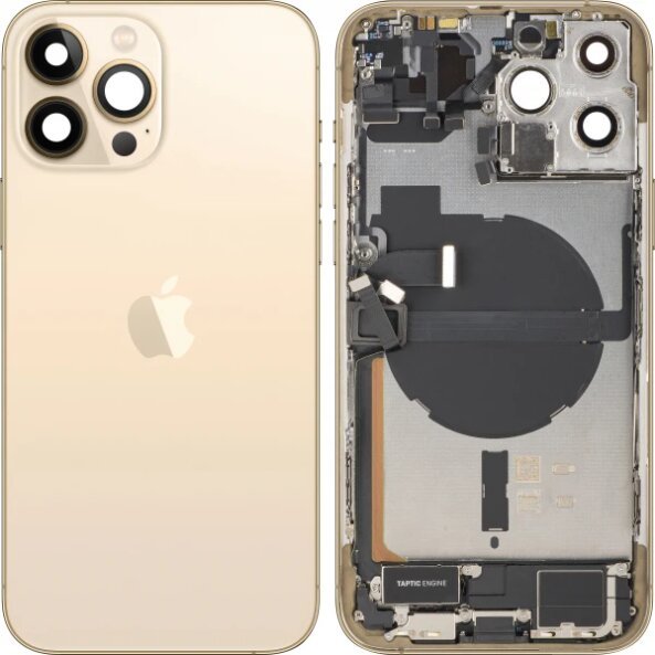 Capac Baterie Apple iPhone 13 Pro Max, Cu Carcasa Mijloc, Full Parts, Auriu, Swap
