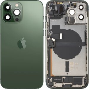 Capac Baterie Apple iPhone 13 Pro Max, Cu Carcasa Mijloc, Full Parts, Verde (Alpine Green), Swap