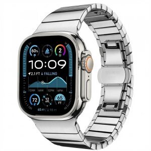 Curea Techsuit W012 pentru Apple Watch 49mm / 46mm / 45mm / 44mm / 42mm Series, Argintie