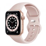 Curea Techsuit W031 pentru Apple Watch 42mm / 41mm / 40mm / 38mm Series, Roz Palid