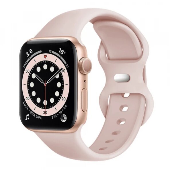 Curea Techsuit W031 pentru Apple Watch 42mm / 41mm / 40mm / 38mm Series, Roz Palid