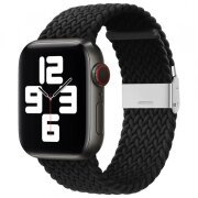 Curea Techsuit W032 pentru Apple Watch 49mm / 46mm / 45mm / 44mm / 42mm Series, Neagra