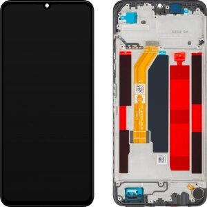 Display cu Touchscreen Realme Note 70T, cu Rama, Negru (Obsidian Black), Service Pack 621029000609 