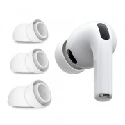 Dopuri Techsuit ET2 pentru Apple AirPods Pro 3, Marime XS / S / L, Albe