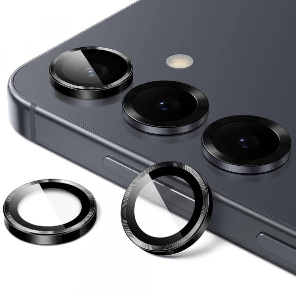 Folie de protectie Camera Spate Lito S+ pentru Samsung Galaxy S26 Plus / S26, Sticla Securizata, Neagra