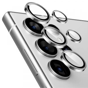 Folie de protectie Camera Spate Lito S+ pentru Samsung Galaxy S26 Ultra, Sticla Securizata, Argintie