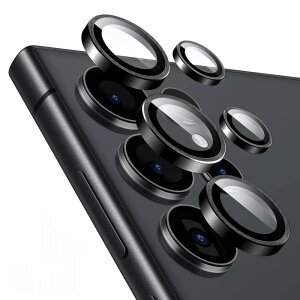 Folie de protectie Camera Spate Lito S+ pentru Samsung Galaxy S26 Ultra, Sticla Securizata, Neagra