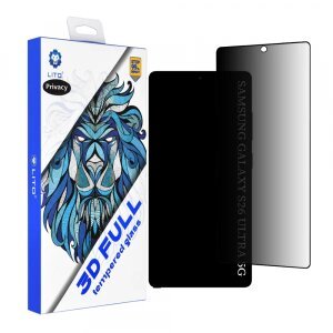 Folie de protectie Ecran Privacy Lito pentru Samsung Galaxy S26 Ultra, Sticla Securizata, Full Glue, 3D