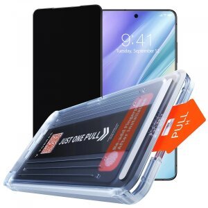 Folie de protectie Ecran Privacy Torras GlassGo Install Master pentru Samsung Galaxy S26 Ultra, Sticla Securizata, Full Glue