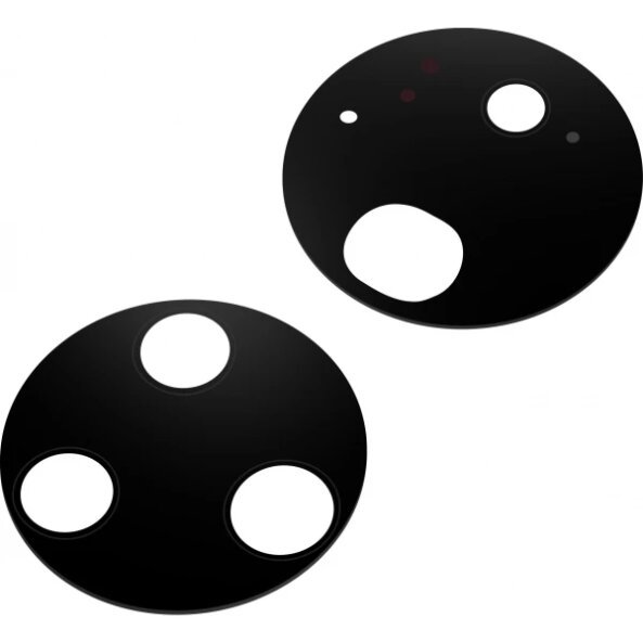 Geam Camera Spate Huawei P50 Pro, Wide + UltraWide +Telephoto + B/W, Negru 