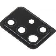 Geam Camera Spate Samsung Galaxy A51 A515, cu Rama, Negru 