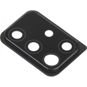 Geam Camera Spate Samsung Galaxy A51 A515, cu Rama, Negru 