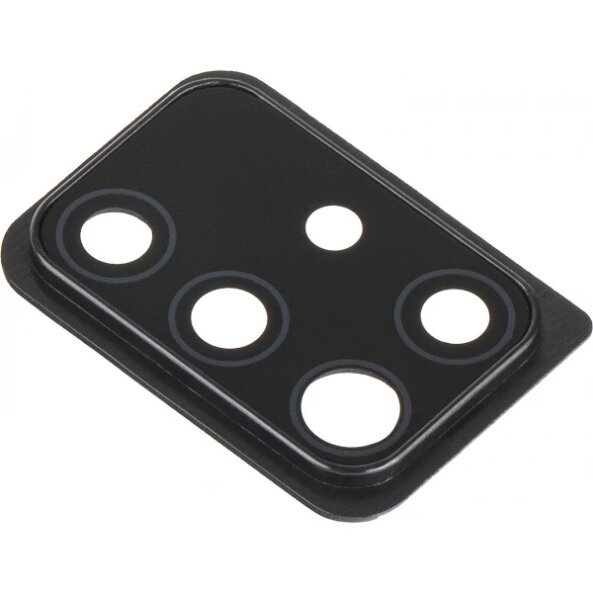 Geam Camera Spate Samsung Galaxy A51 A515, cu Rama, Negru 