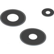 Geam Camera Spate Xiaomi Redmi Note 13 Pro 4G, Wide + UltraWide + Macro, Negru 