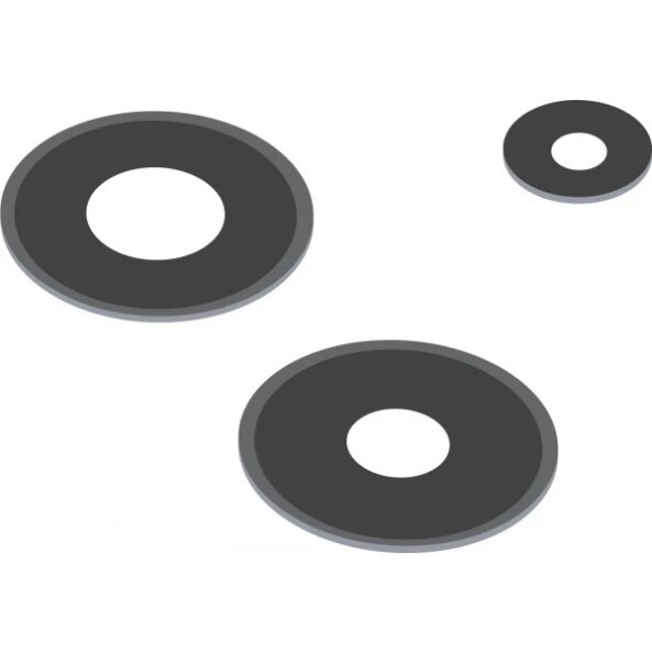 Geam Camera Spate Xiaomi Redmi Note 13 Pro 4G, Wide + UltraWide + Macro, Negru 