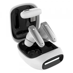 Handsfree Bluetooth Fixed Pods, TWS, Alb