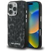 Husa MagSafe pentru Apple iPhone 16 Pro Max, Karl Lagerfeld, IML Leopard Pattern, Neagra