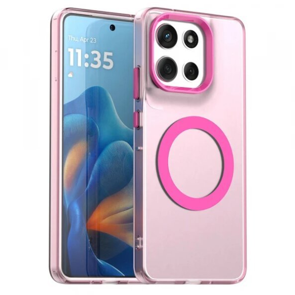 Husa MagSafe pentru Motorola Moto G86, Techsuit, CandyCase, Roz