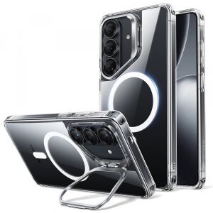 Husa MagSafe pentru Samsung Galaxy S26, ESR, Classic Hybrid Kickstand, Transparenta