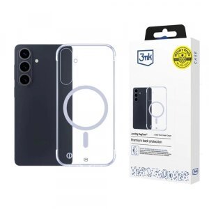 Husa MagSafe pentru Samsung Galaxy S26 Plus, 3MK, Just20g, Transparenta