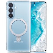 Husa MagSafe pentru Samsung Galaxy S26 Plus, Torras, Ostand Slim, Transparenta