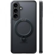 Husa MagSafe pentru Samsung Galaxy S26 Plus, Torras, Ostand Spin, Neagra