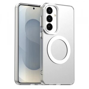 Husa MagSafe pentru Samsung Galaxy S26, Techsuit, CandyCase, Alba